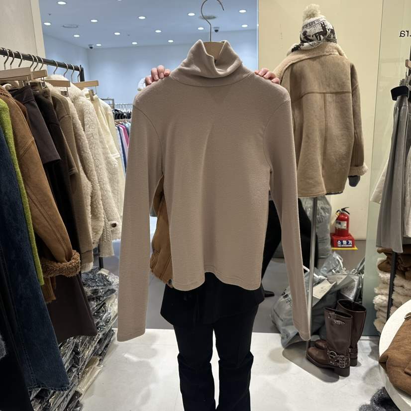 AURA東大門㊣直郵女士新款熱賣人氣休閑職業真品長袖T恤高領Au ra長袖T恤