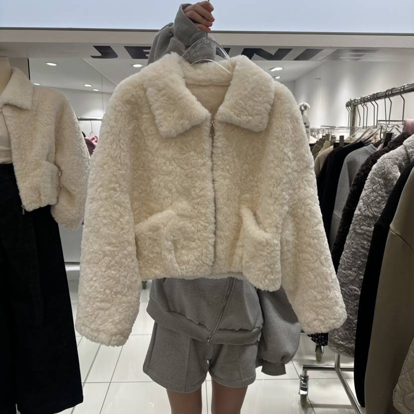 JENNIE韓國直郵㊣女裝新款職業時尚人氣休閑真品25秋冬短款大衣JENNIE/VENEFIT短款大衣