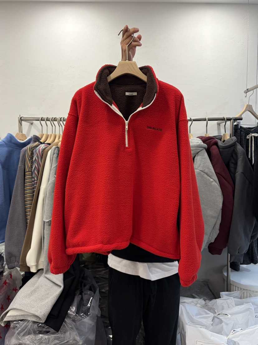 DELICATE東大門㊣實拍女裝新品休閑時尚職業人氣推薦衛衣拉鏈DELICATE衛衣