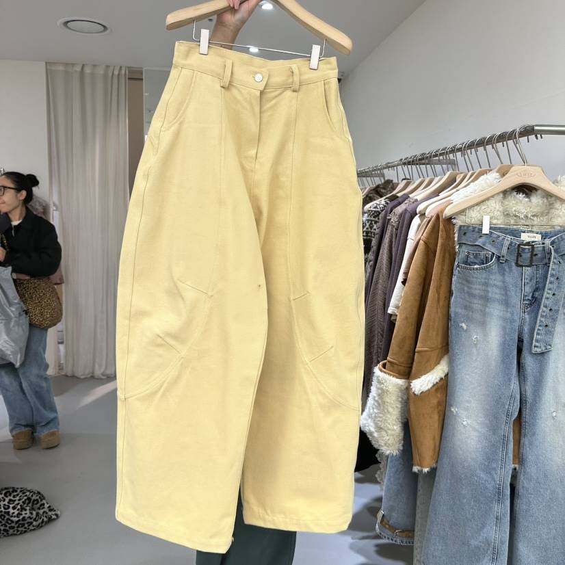 VAULT東大門㊣實拍女裝新品25秋冬真品人氣休閑褲不含腰帶褶裥VAULT休閑褲