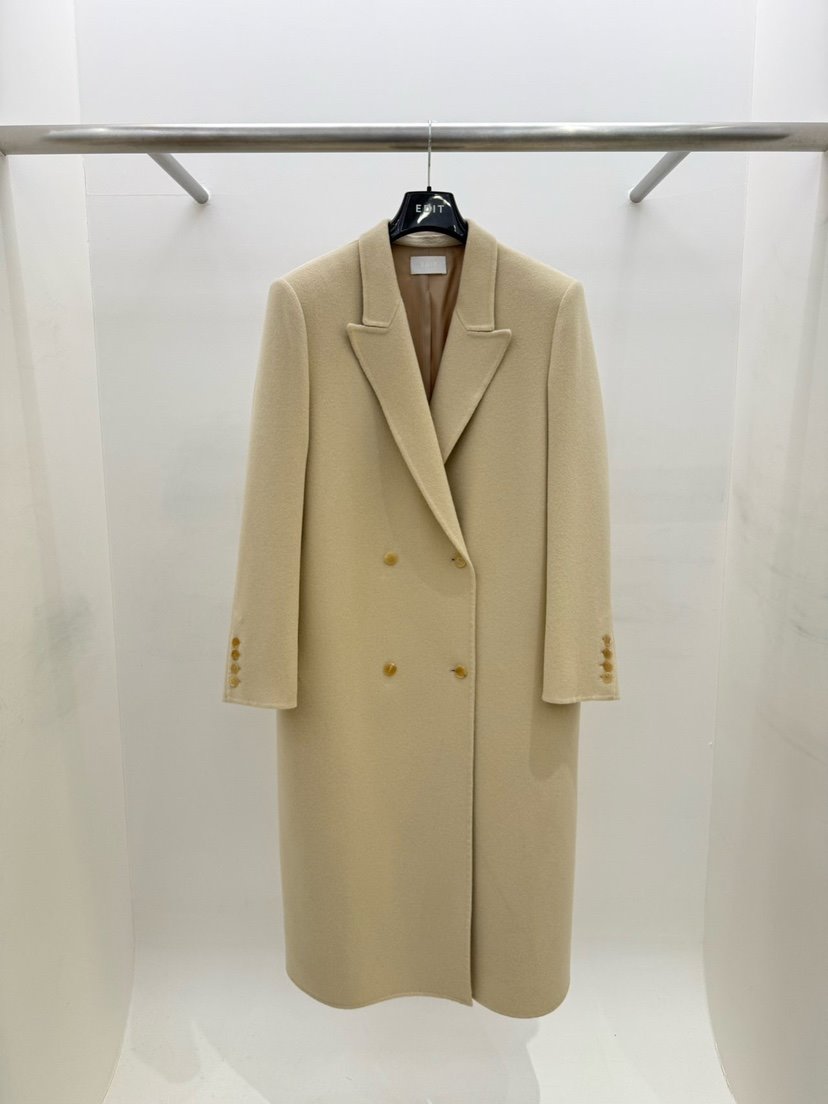 EDIT韓國直郵㊣女裝新品休閑職業推薦時尚人氣25秋冬中長款大衣EDIT中長款大衣