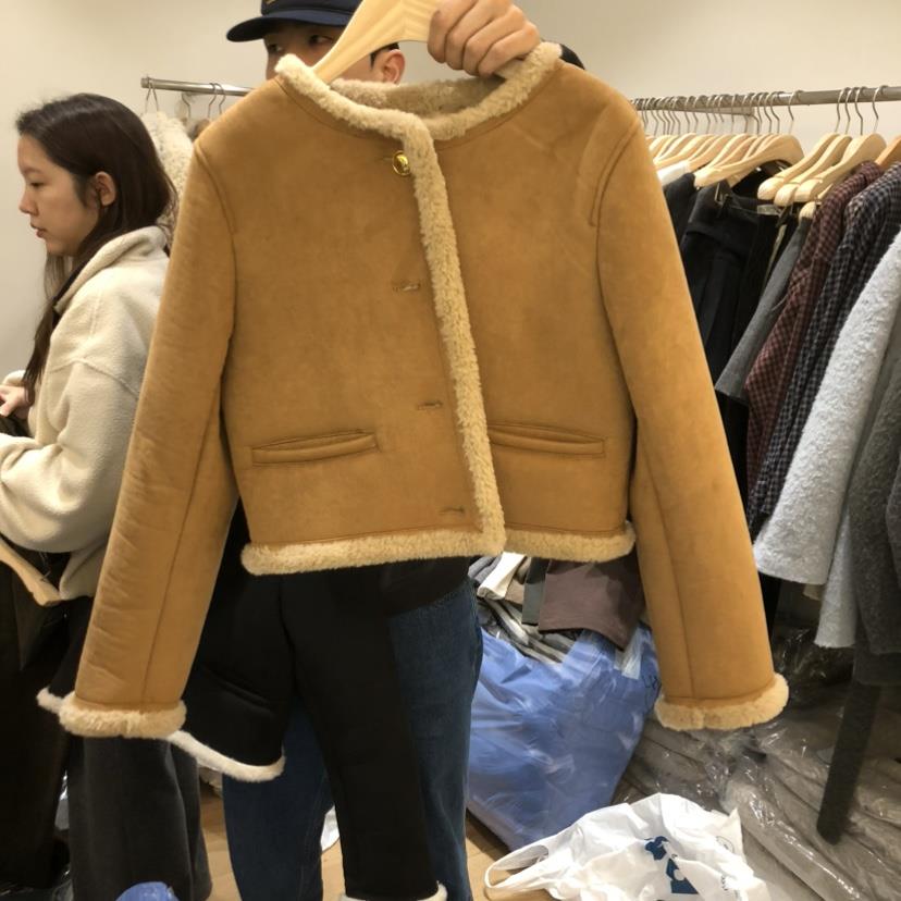 FOREST韓國代購㊣女士新款推薦時尚休閑職業真品夾克絨面革FOREST夾克