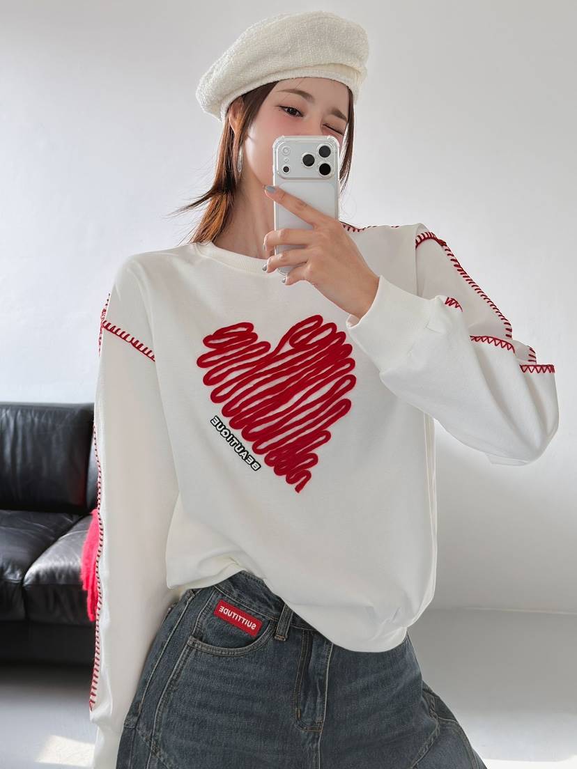 IAAN韓國直郵㊣女裝新款職業推薦25秋冬真品人氣時尚休閑衛衣iaAn衛衣