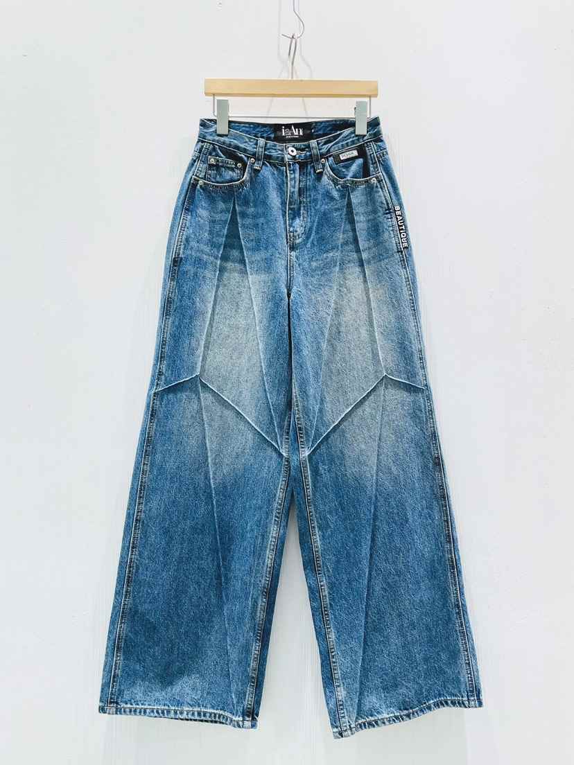 IAAN東大門㊣實拍女士新品真品25秋冬時尚人氣熱賣職業牛仔褲iaAn牛仔褲