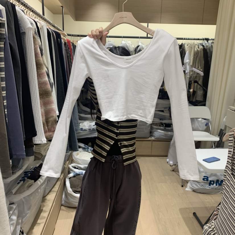 MEMOIRE東大門㊣代購女裝新款推薦真品時尚人氣熱賣長袖T恤MEMOIRE長袖T恤