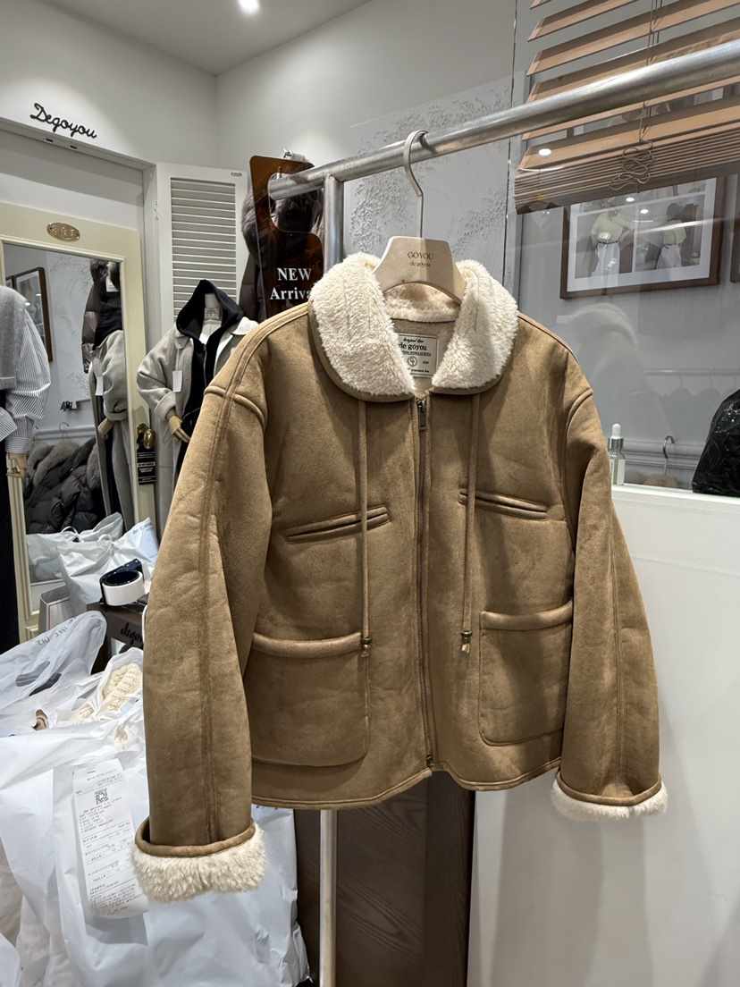 DE GO YOU東大門㊣直郵女士新款職業推薦25秋冬夾克可愛的DE GO YOU夾克