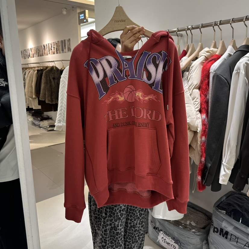 RENDER東大門㊣代購女裝新品熱賣人氣職業休閑衛衣連帽衫加絨RENDER衛衣