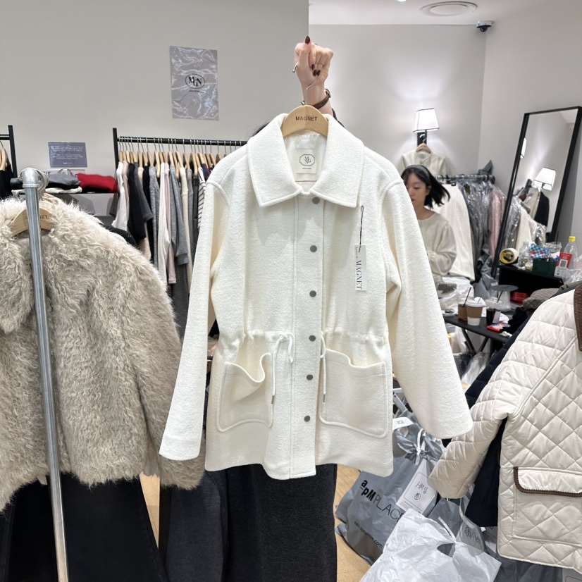 M.G.N韓國直郵㊣女裝新品時尚推薦職業熱賣真品休閑夾克羊毛MAGNET夾克