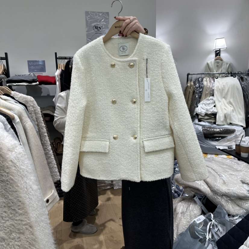 M.G.N韓國直郵㊣女士新款職業推薦時尚真品25秋冬夾克羊毛MAGNET夾克