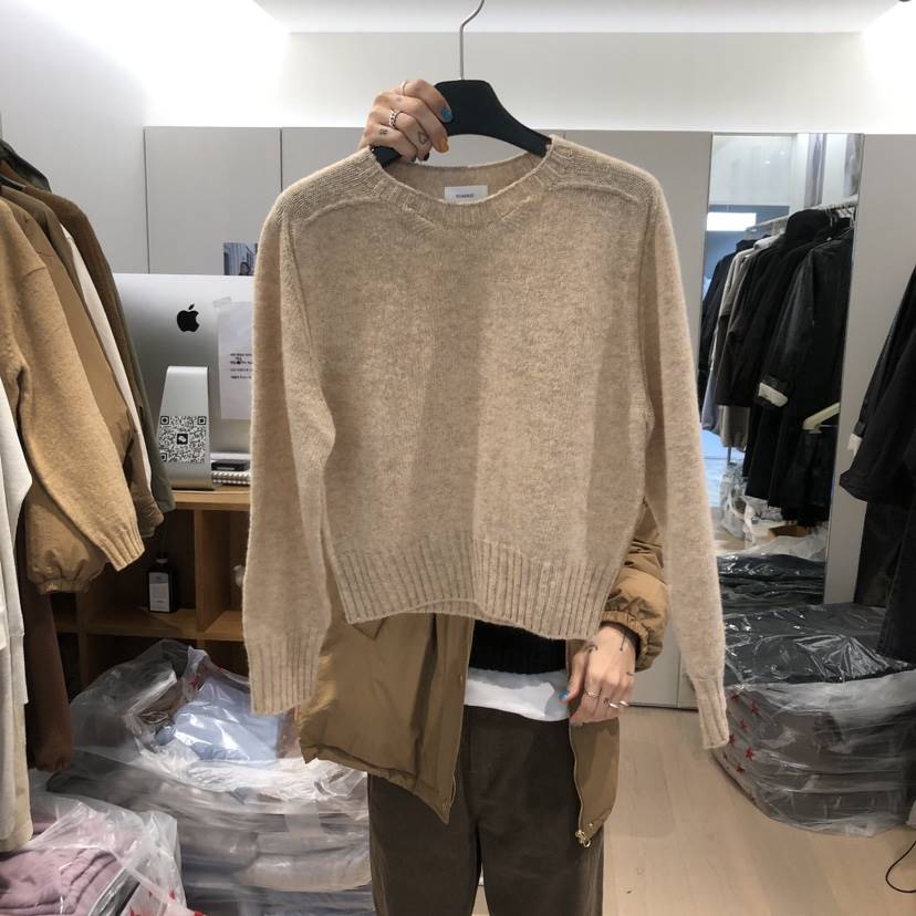 THE STARDUST韓國直郵㊣女裝新款人氣毛衣不含內搭圓領羅紋THE STARDUST毛衣