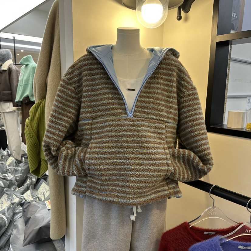 ARR東大門㊣代購女士新款推薦休閑衛衣連帽拉鏈衫兩面穿雙面ARR衛衣