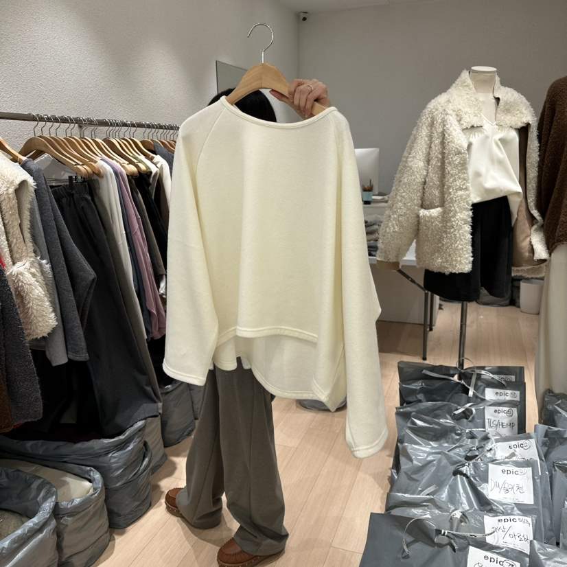 EPIC-S韓國代購㊣女士新品25秋冬人氣真品時尚職業衛衣羊毛EPIC-S衛衣