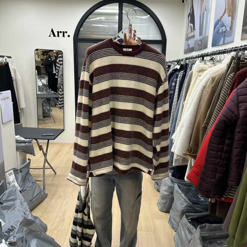 ARR東大門㊣代購女裝新品真品25秋冬休閑職業時尚人氣長袖T恤ARR長袖T恤