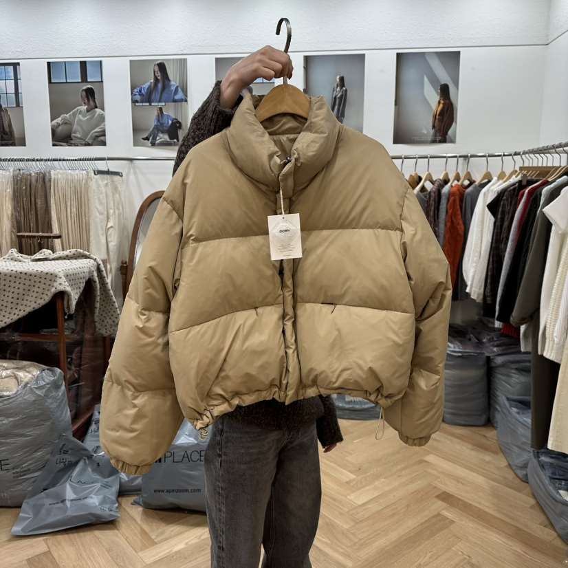 NOWHERE韓國代購㊣女士新品時尚25秋冬推薦短款羽絨服兩面穿NOWHERE短款羽絨服