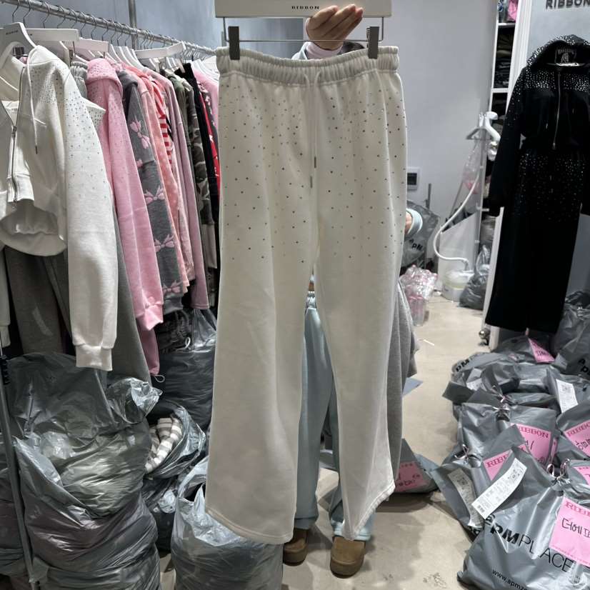 RIBBON東大門㊣直郵女裝新品真品休閑時尚推薦職業休閑褲加絨RIBBON休閑褲