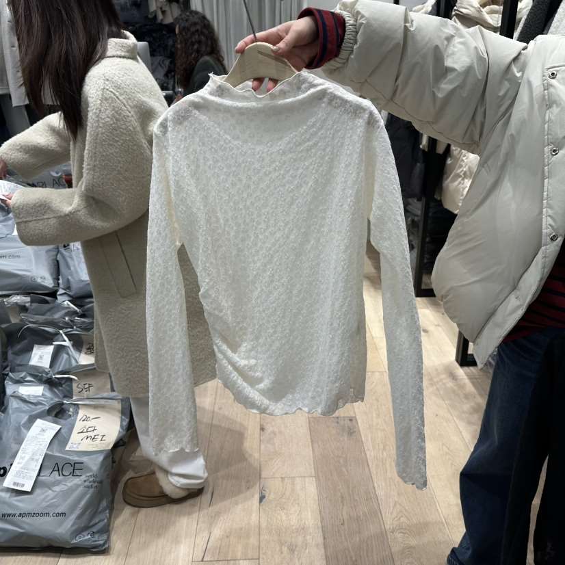 BRUNI/RICOTTA韓國代購㊣女裝新款職業25秋冬人氣休閑長袖T恤BRUNI/RICOTTA長袖T恤