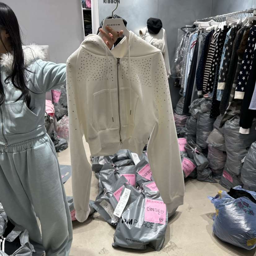 RIBBON東大門㊣代購女裝新品真品熱賣25秋冬人氣推薦夾克拉鏈RIBBON夾克