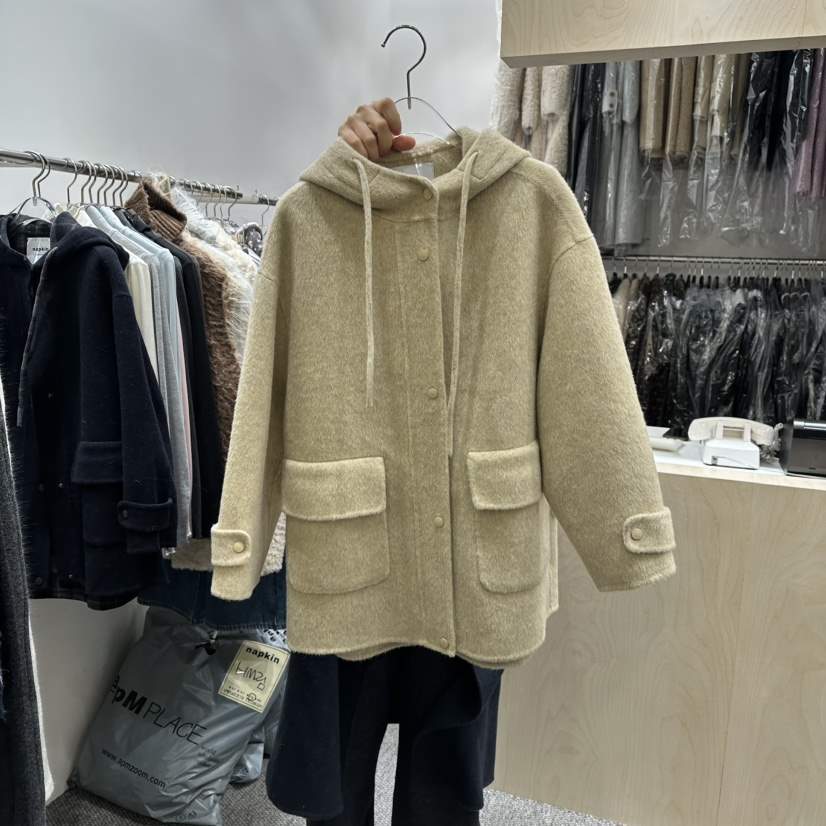 ANNA VERRY-P東大門㊣實拍女士新品時尚職業真品中長款大衣ANNA VERRY-P中長款大衣