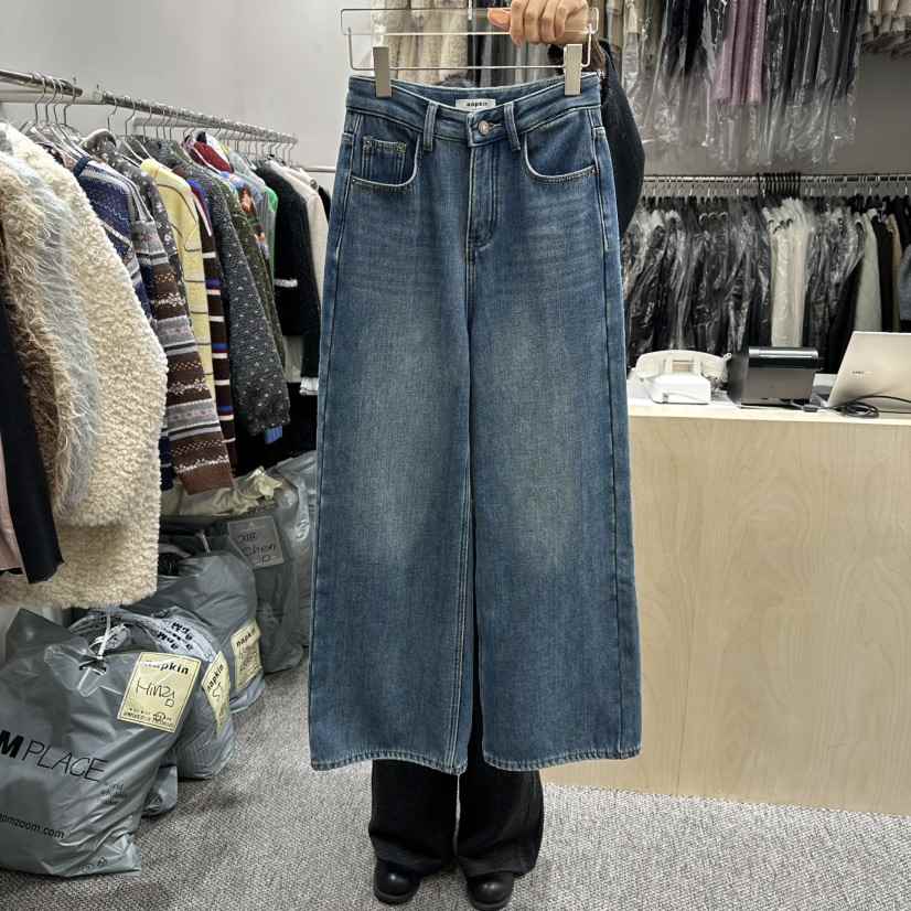 ANNA VERRY-P東大門㊣實拍女裝新款職業熱賣真品牛仔褲加絨ANNA VERRY-P牛仔褲