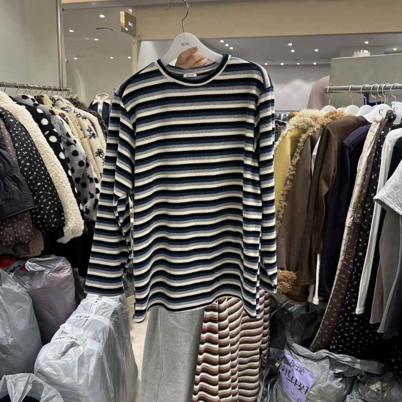 BENE韓國直郵㊣女裝新款推薦人氣職業休閑25秋冬真品針織衫BENE針織衫