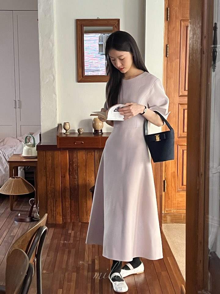 MILUI東大門㊣代購女裝新品時尚休閑人氣推薦25秋冬真品連衣裙MILUI連衣裙