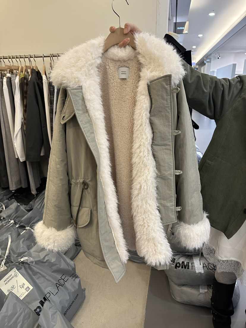 MONDAYMORING東大門㊣實拍女士新款職業時尚熱賣人氣長款棉服MONDAYMORING長款棉服