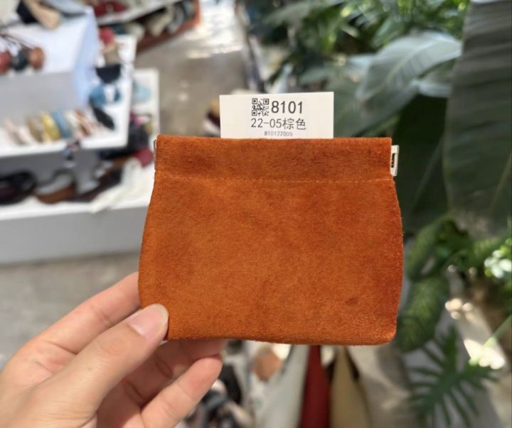 TROUVAILLE韓國直郵㊣女裝新款時尚人氣錢包卡包零錢包牛皮絨TROUVAILLE錢包/卡包/零錢包