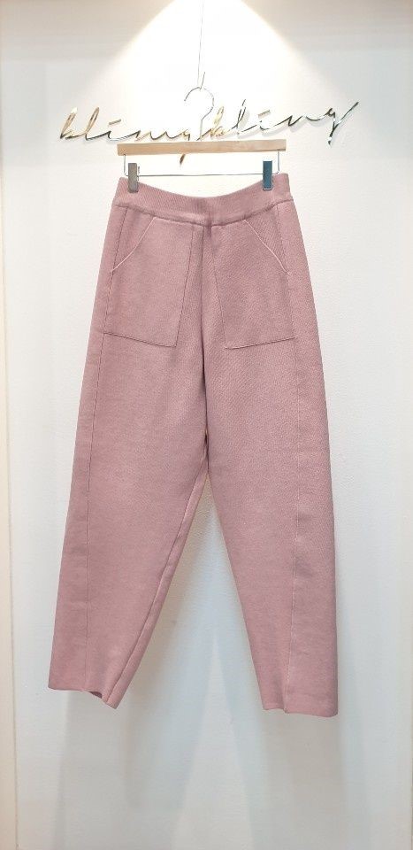 RICO韓國代購㊣女裝新款25秋冬推薦熱賣人氣真品休閑褲針織褲bling bling/RICO休閑褲