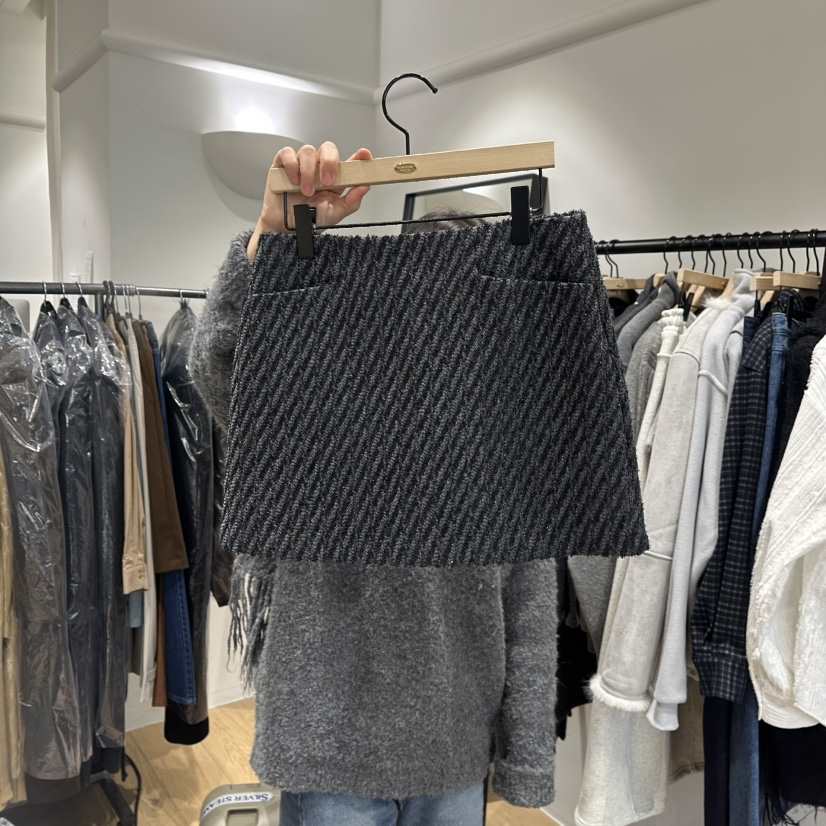 aube nunt東大門㊣實拍女士新品時尚推薦職業25秋冬熱賣短裙aube nunt短裙