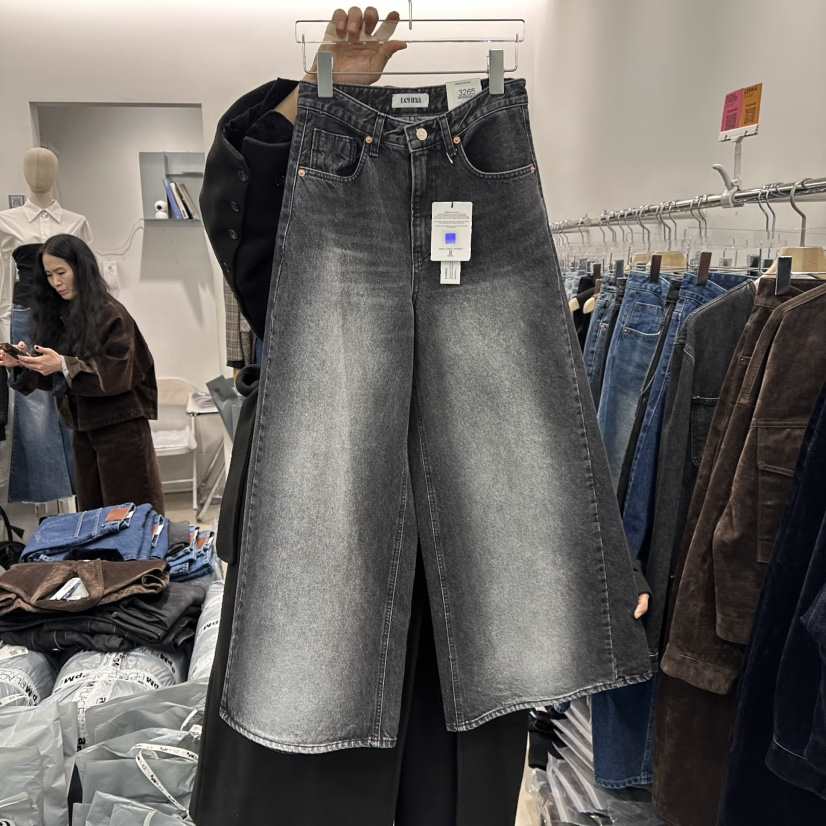 LEHNA韓國代購㊣女士新品熱賣時尚職業休閑真品推薦25秋冬牛仔褲LEHNA牛仔褲