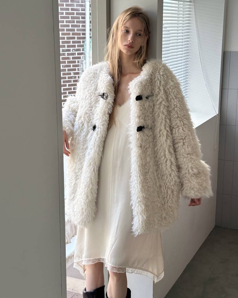 BOWIE東大門㊣直郵女裝新品熱賣人氣休閑25秋冬短款大衣羊毛BOWIE短款大衣