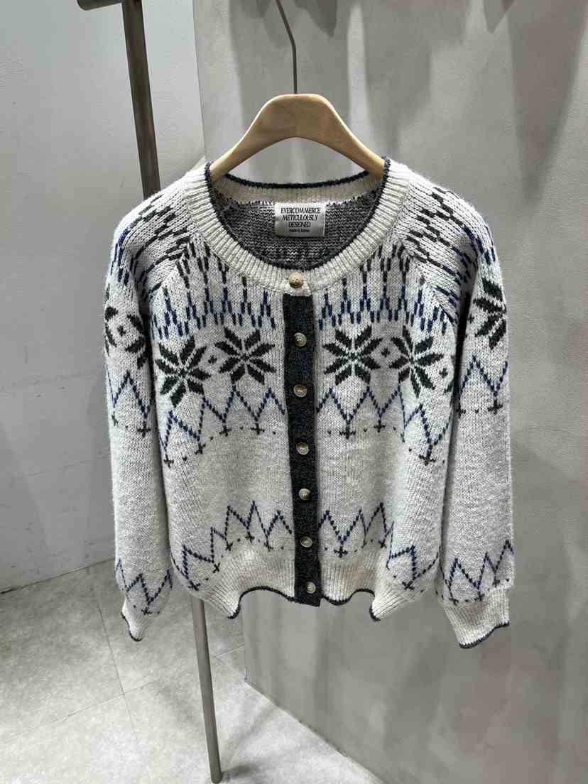 EVERCOMMERCE METICULOUSLY DESIGNED東大門㊣代購女士新品休閑針織衫羊毛EVERCOMMERCE針織衫