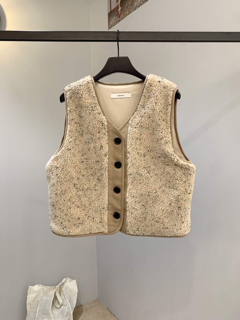 SOFTNESS東大門㊣實拍女裝新款熱賣真品推薦職業25秋冬馬甲Softness/Cosmic馬甲