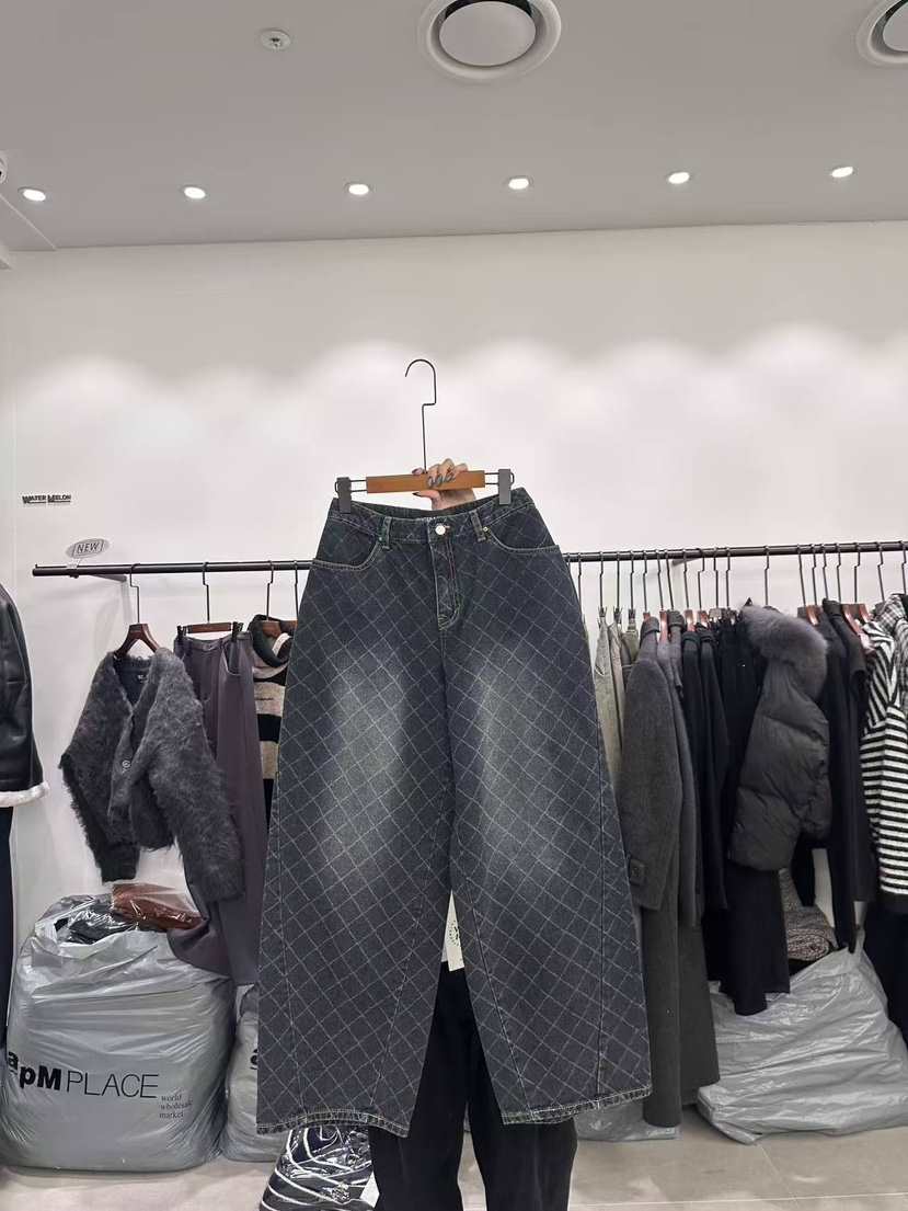 WATERMELON韓國直郵㊣女裝新品職業人氣真品時尚25秋冬牛仔褲WATER MELON牛仔褲