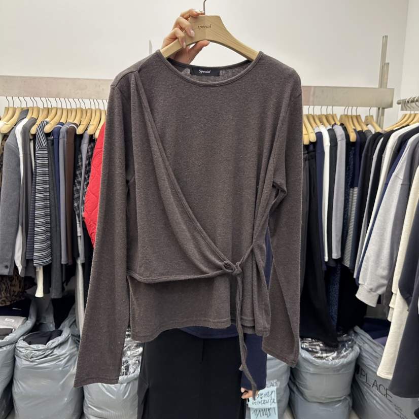 SPECIAL東大門㊣實拍女士新款熱賣25秋冬推薦休閑人氣長袖T恤SPECIAL長袖T恤