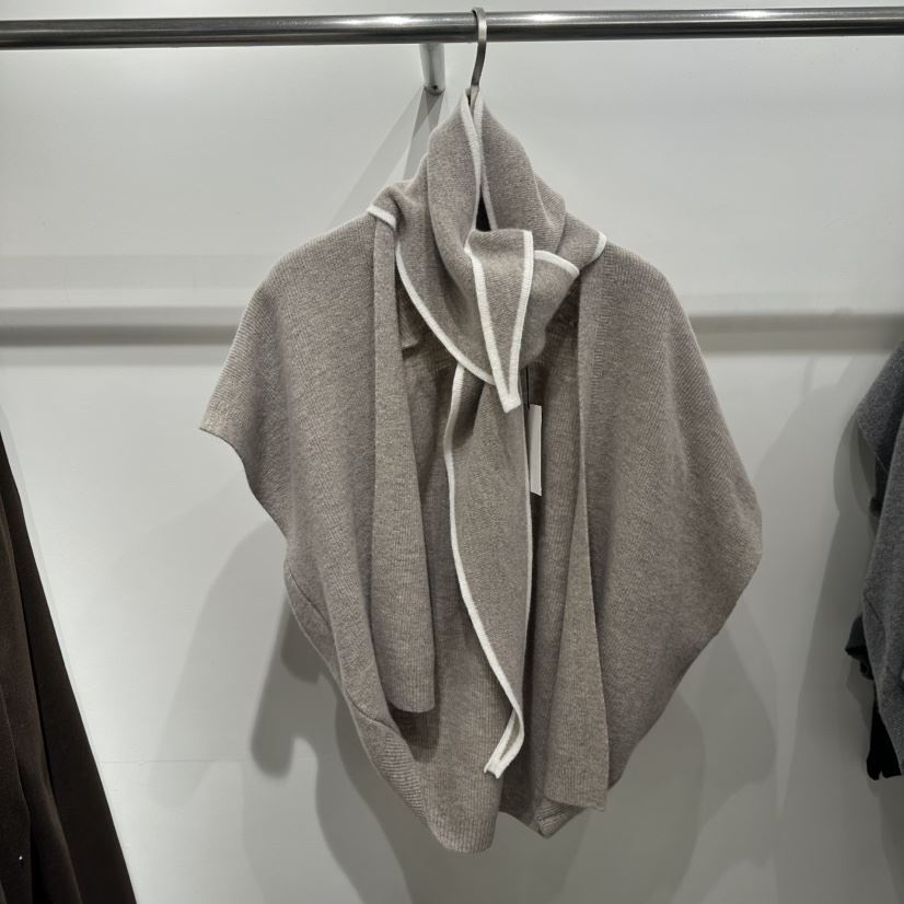 LAMINEDOR東大門㊣實拍女士新款25秋冬職業人氣針織衫含圍巾LA MINE DOR針織衫