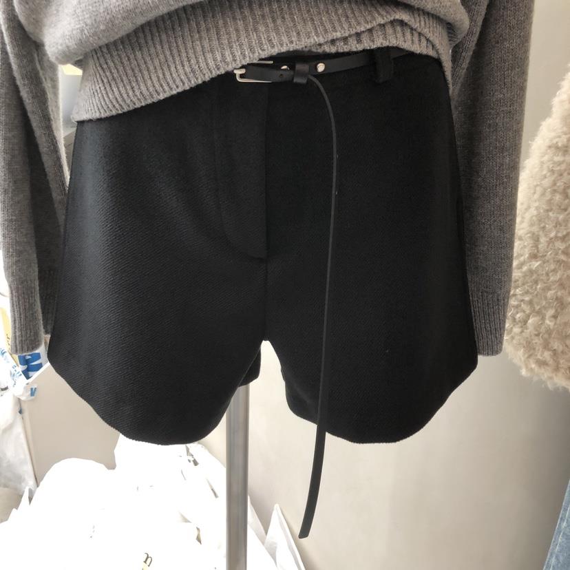 MURR東大門㊣直郵女士新款推薦人氣真品時尚短褲不含腰帶羊毛MURR短褲