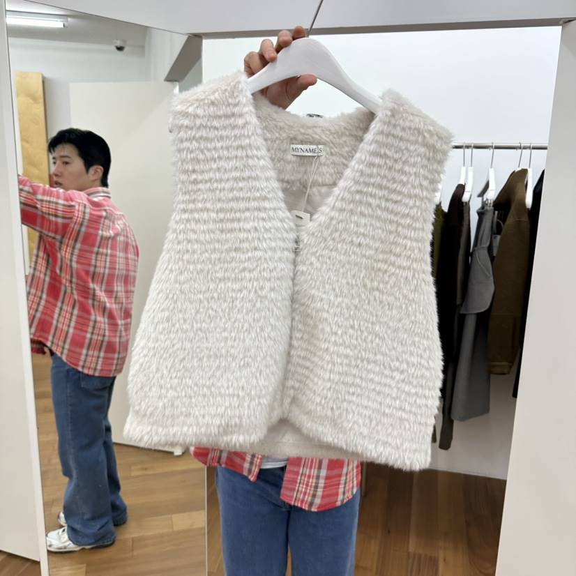 MYNAMEIS東大門㊣實拍女士新款推薦25秋冬職業休閑人氣馬甲MYNAMEIS馬甲