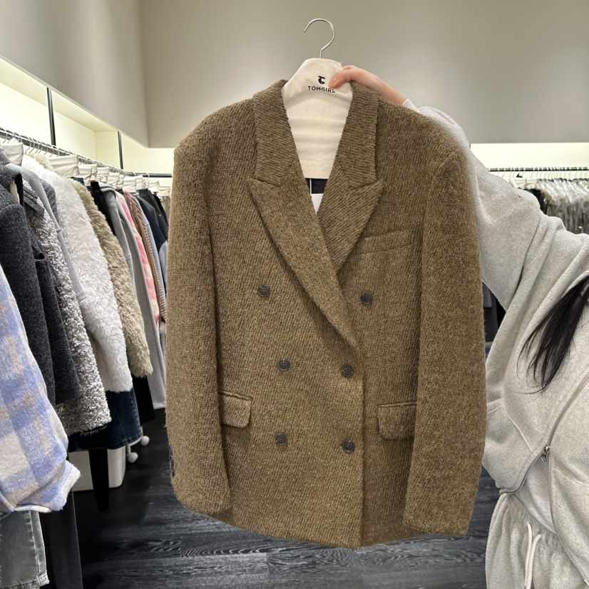 TOMGIRL東大門㊣實拍女裝新款真品時尚25秋冬職業推薦休閑夾克TOMGIRL夾克