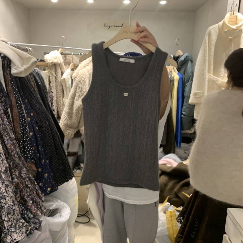 LOGROAD韓國直郵㊣女裝新款25秋冬時尚職業推薦熱賣吊帶背心LOG ROAD吊帶/背心