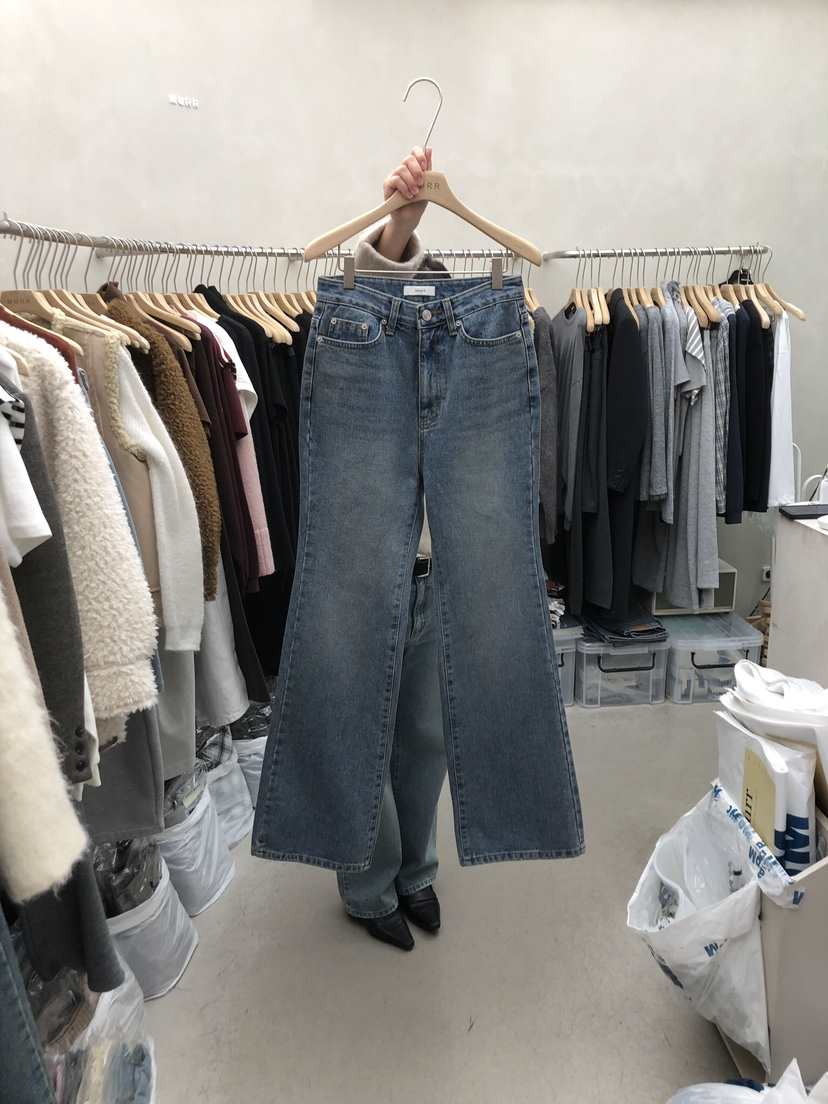 MURR韓國直郵㊣女裝新款休閑真品25秋冬推薦人氣時尚牛仔褲MURR牛仔褲