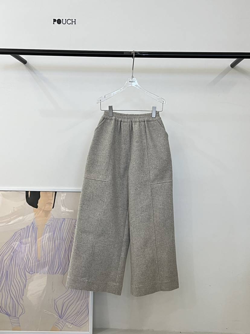 POUCH韓國直郵㊣女士新品人氣熱賣25秋冬休閑職業休閑褲羊毛POUCH休閑褲