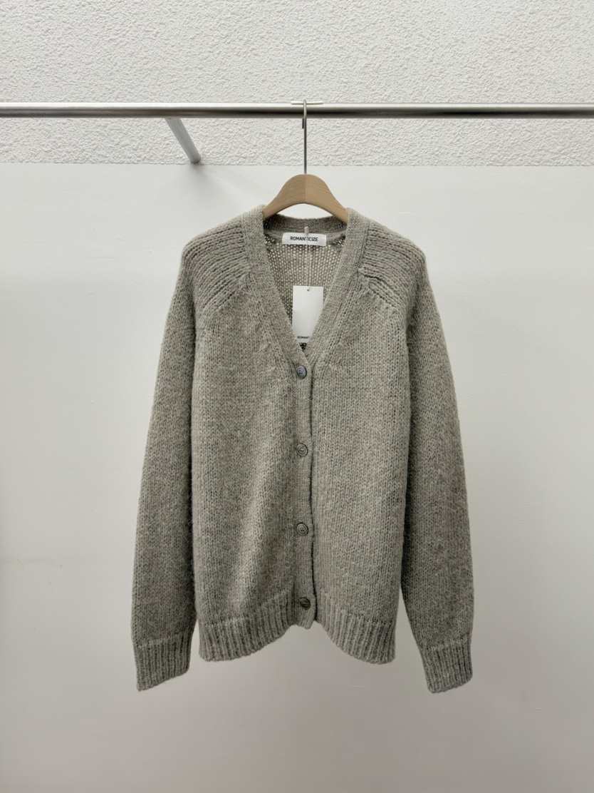 ROMANTICIZE東大門㊣實拍女士新品職業時尚針織衫羊駝毛開衫ROMANTICIZE針織衫