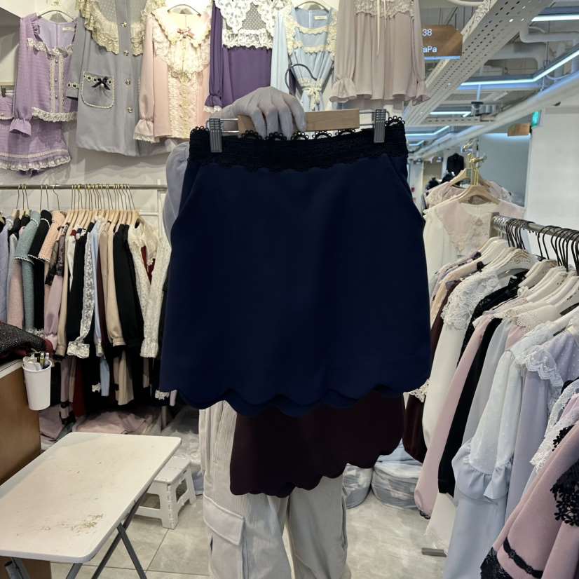 PAPA韓國直郵㊣女士新款真品推薦熱賣25秋冬休閑人氣職業短裙PaPa/HALMADE短裙