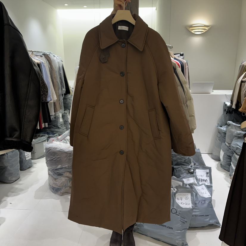 AVECNOUS東大門㊣直郵女裝新品職業人氣推薦休閑中長款大衣AVECNOUS中長款大衣