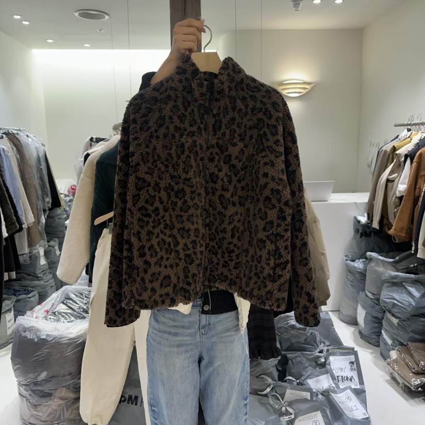 AVECNOUS韓國代購㊣女裝新品熱賣人氣休閑時尚推薦夾克拉鏈AVECNOUS夾克