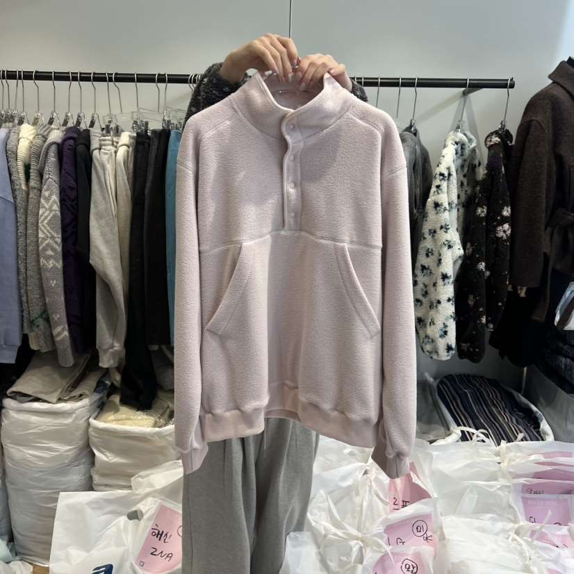 RIVEROOM東大門㊣代購女裝新品人氣熱賣推薦25秋冬衛衣羊毛RIVEROOM衛衣