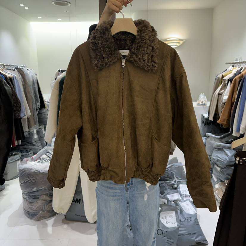 AVECNOUS東大門㊣代購女裝新品25秋冬熱賣休閑時尚推薦夾克AVECNOUS夾克