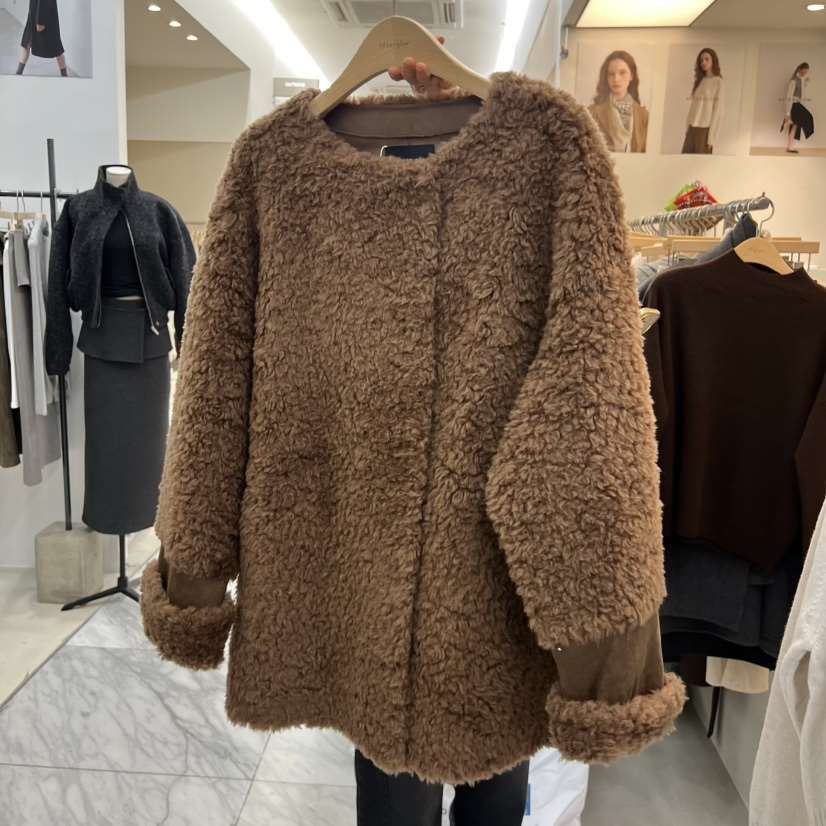 AFTERGLOW東大門㊣實拍女士新款人氣熱賣推薦時尚職業夾克皮草AFTERGLOW夾克