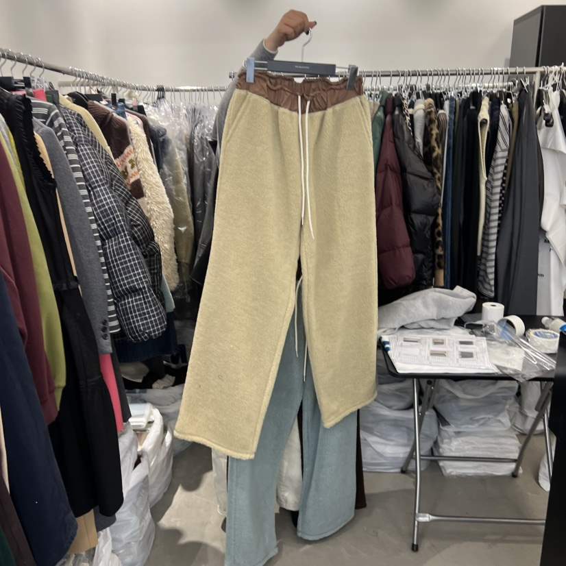 THE SECOND GROW東大門㊣直郵女士新品推薦人氣休閑褲羊毛THE SECOND GROW休閑褲